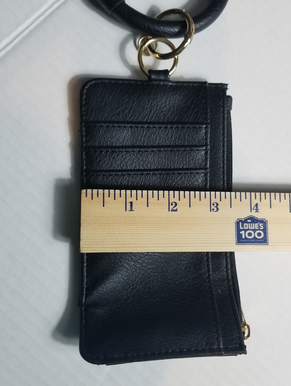 Black Wristlet Cardholder Keyring View 2